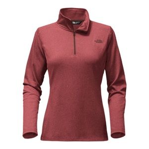 The North Face Glacier 1/4 Zip in red XL